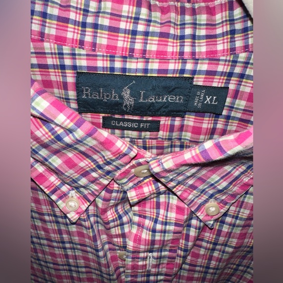 (3) Plaid Polo Ralph Lauren Button Down Sz L & XL - Picture 8 of 13